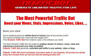 diabolic traffic bot youtube views